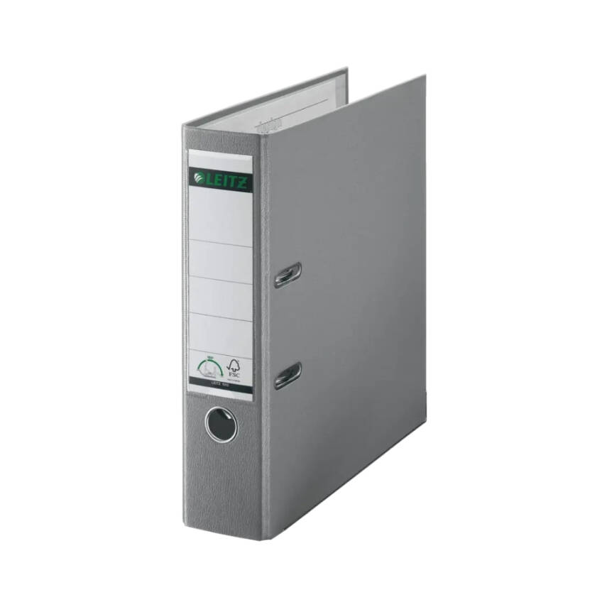 Leitz 180° Büro Klasörü, Plastik, Geniş, A4 Boyut, Gri - 1