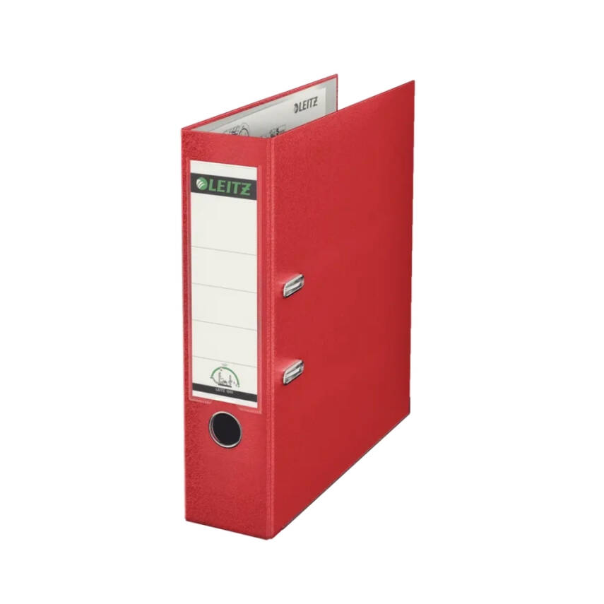 Leitz 180° Büro Klasörü, Plastik, Geniş, A4 Boyut, Kırmızı - 1