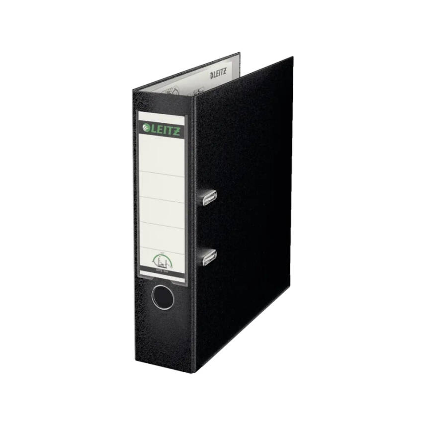 Leitz 180° Büro Klasörü, Plastik, Geniş, A4 Boyut, Siyah - 1