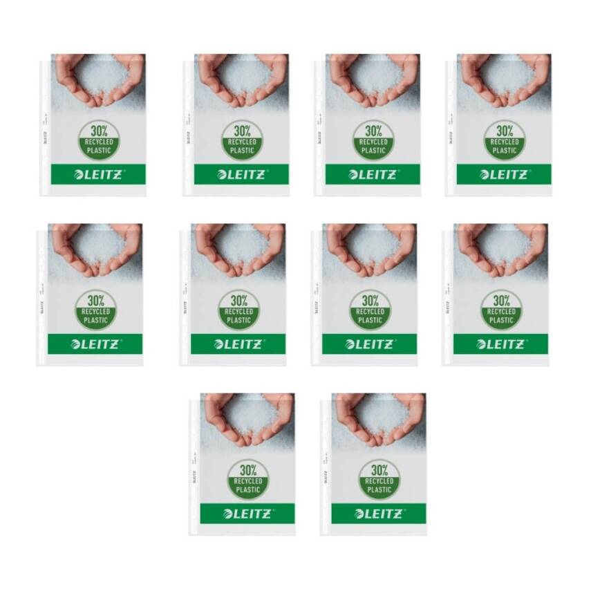 Leitz A5 Şeffaf Poşet Dosya, 10 Adet, 50'li Paket, 6 Delik, Dayanıklı - 2