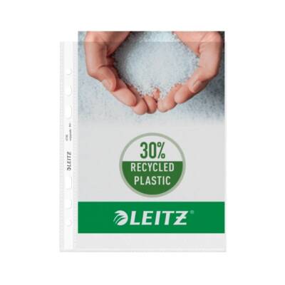 Leitz A5 Şeffaf Poşet Dosya, 50'li Paket, 6 Delikli, Dayanıklı - Leitz