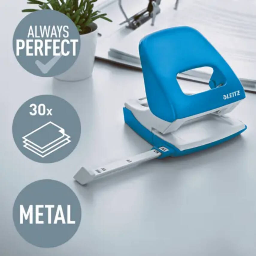 Leitz Delgeç, 30 Sayfa Kapasiteli, Ergonomik, Dayanıklı, Mavi - 2