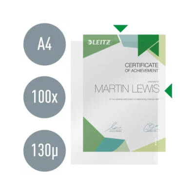 Leitz Poşet Dosya, A4 Boyut, 100'lü Paket, Şeffaf - 2