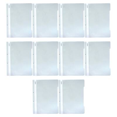 Leitz Telli Dosya, 10 Adet, 50'li Paket, A4, 2 Delikli, Beyaz - 2