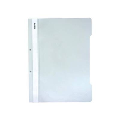 Leitz Telli Dosya, 10 Adet, 50'li Paket, A4, 2 Delikli, Beyaz - 3