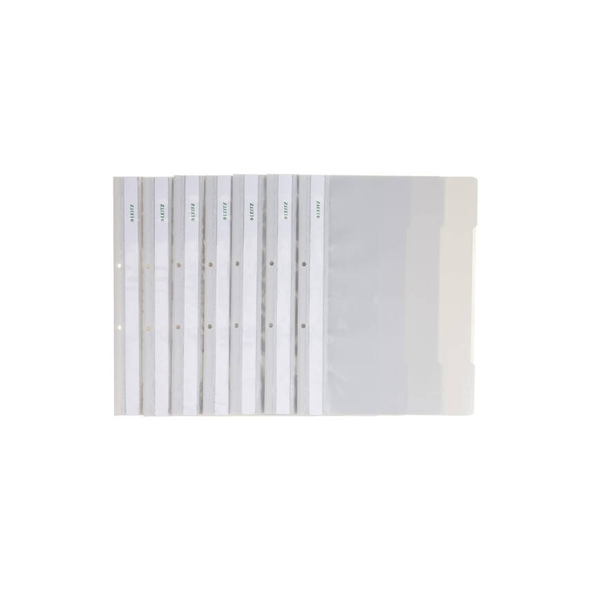 Leitz Telli Dosya, 10 Adet, 50'li Paket, A4, 2 Delikli, Gri - 4