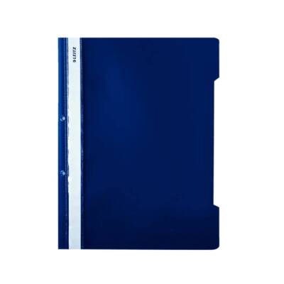 Leitz Telli Dosya, 10 Adet, 50'li Paket, A4, 2 Delikli, Lacivert - 3