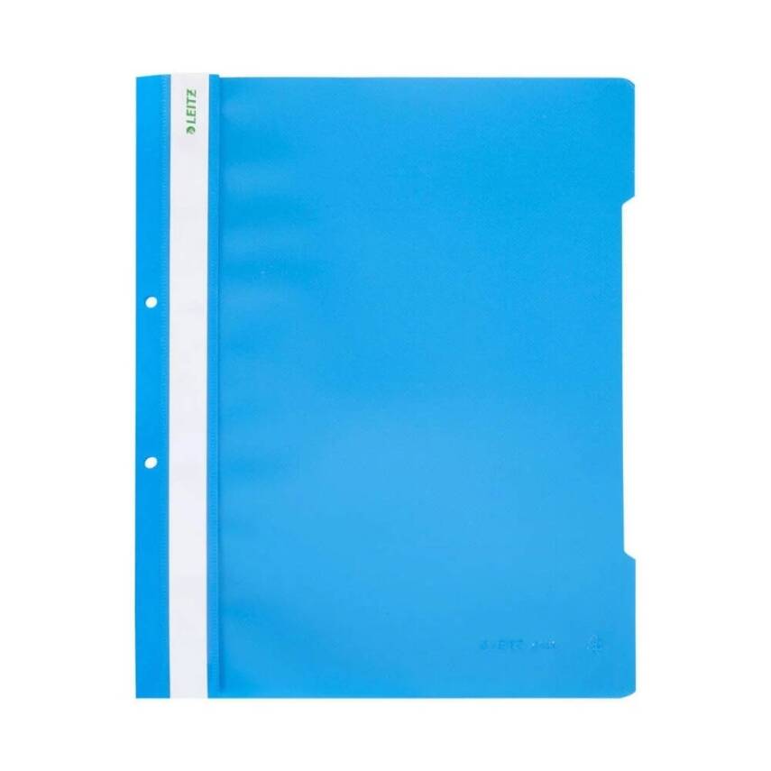 Leitz Telli Dosya, 10 Adet, 50'li Paket, A4, 2 Delikli, Mavi - 4
