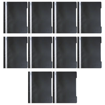 Leitz Telli Dosya, 10 Adet, 50'li Paket, A4, 2 Delikli, Siyah - 2