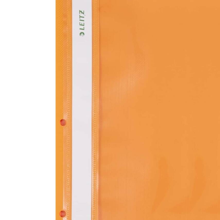 Leitz Telli Dosya, 10 Adet, 50'li Paket, A4, 2 Delikli, Turuncu - 4