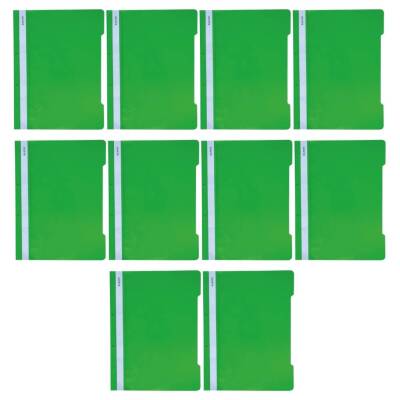 Leitz Telli Dosya, 10 Adet, 50'li Paket, A4, 2 Delikli, Yeşil - 2