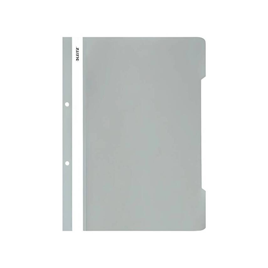 Leitz Telli Dosya, 50'li Paket, A4 Boyut, 2 Delikli Yapı, Gri - 1