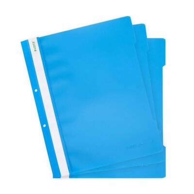 Leitz Telli Dosya, 50'li Paket, A4 Boyut, 2 Delikli Yapı, Mavi - 3