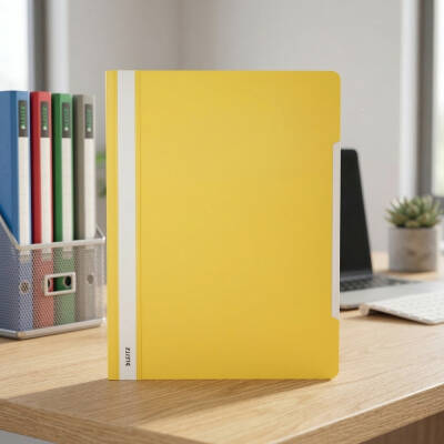 Leitz Telli Dosya, 50'li Paket, A4 Boyut, 2 Delikli Yapı, Sarı - 4