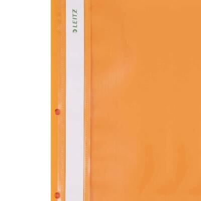 Leitz Telli Dosya, 50'li Paket, A4 Boyut, 2 Delikli Yapı, Turuncu - 3