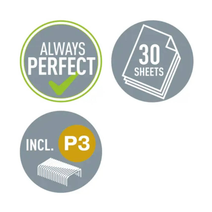 Leitz Zımba Makinesi, 10 Sayfa Kapasiteli, No:24/6 Tel Uyumlu, Kırmızı - 6