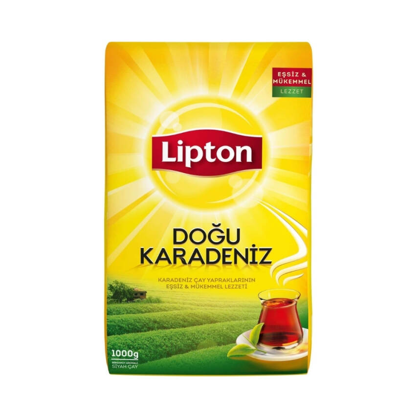 Lipton Dökme Siyah Çay, Doğu Karadeniz, 1000 gram Paket, Lezzetli - 1