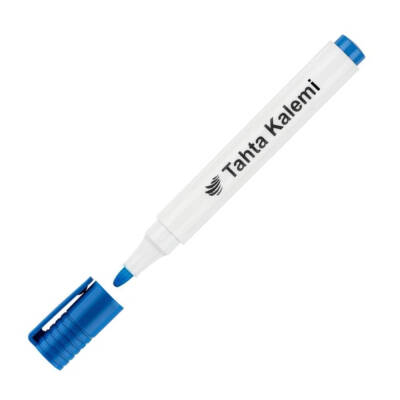 Lotte Board Marker, Su Bazlı İz Bırakmaz Mürekkepli Tahta Kalemi, Mavi - 2