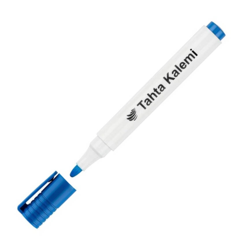 Lotte Board Marker, Su Bazlı İz Bırakmaz Mürekkepli Tahta Kalemi, Mavi - 2