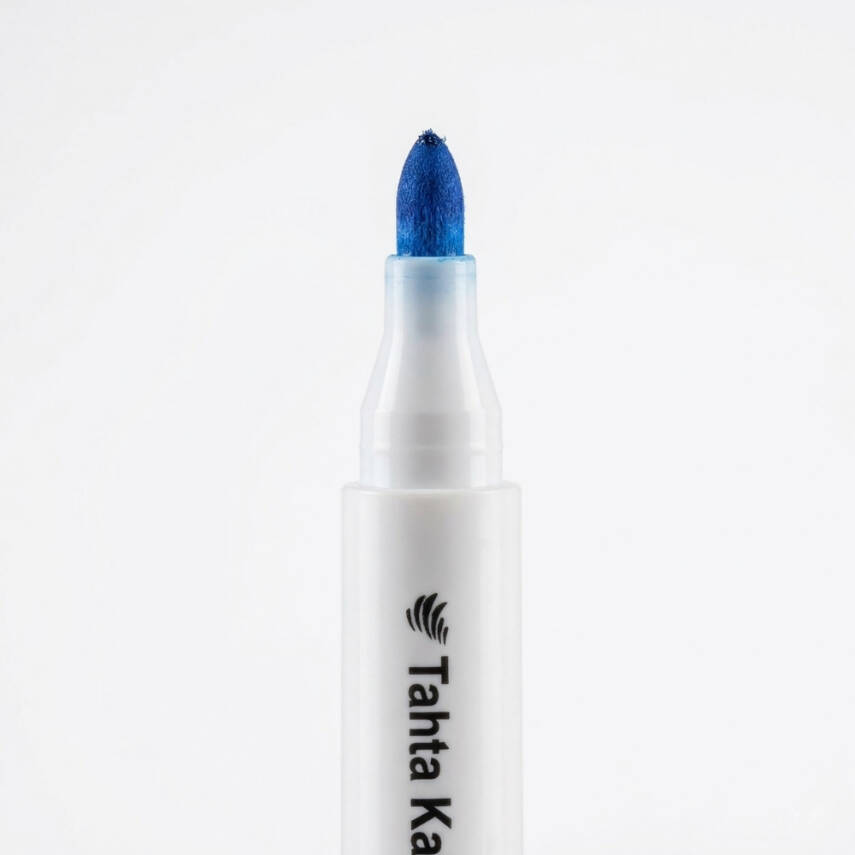Lotte Board Marker, Su Bazlı İz Bırakmaz Mürekkepli Tahta Kalemi, Mavi - 4