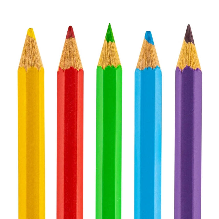 Lotte Kuru Boya Kalemi Seti, Kırılmaya Karşı 3 mm Uçlu, 12 Renkli Set - 3