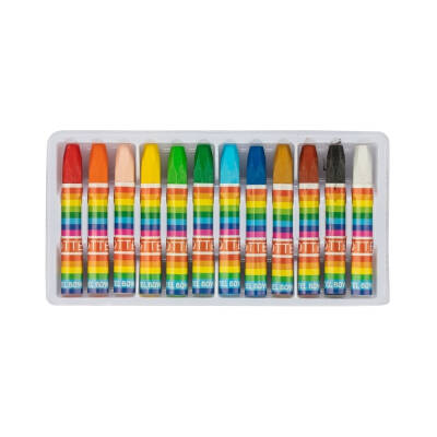 Lotte Pastel Boya Seti, Ufalanmayan Canlı Renkli, 12 Renkli Set - 2