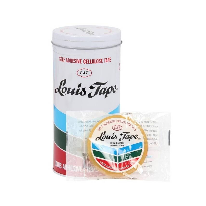 Louis Tape Selefon Bant, 12 Adet, 12 mm x 33 m, Şeffaf, Teneke Kutulu - 3