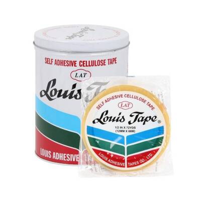 Louis Tape Selefon Bant, 12 Adet, 12 mm x 66 m, Şeffaf, Teneke Kutulu - 3