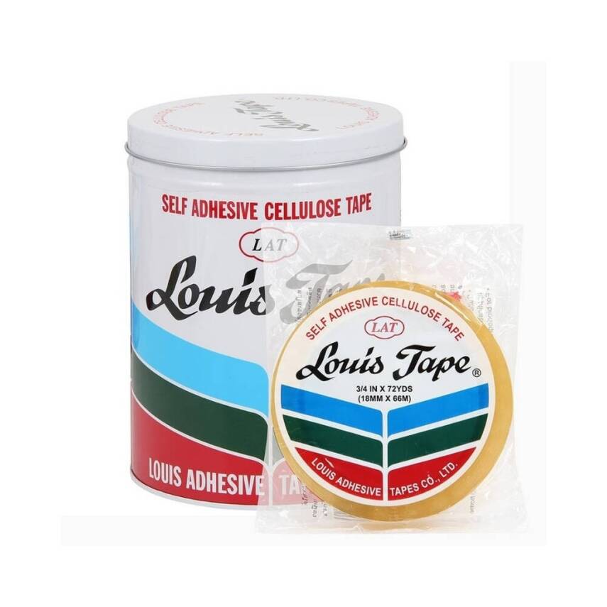 Louis Tape Selefon Bant 18 mm x 66 m, Şeffaf, Kauçuk Yapışkan - 2