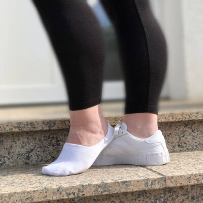 Meristanbul 6'lı Unisex Babet Çorap, 43-46, %80 Pamuk, Siyah- Beyaz - 6