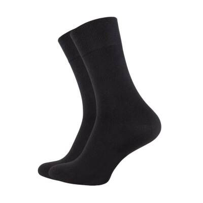 Meristanbul Bambu Çorap, 39-42, Dikişsiz Burun, Ultra Yumuşak, Siyah - Meristanbul