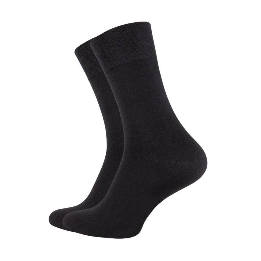 Meristanbul Bambu Çorap, 39-42, Dikişsiz Burun, Ultra Yumuşak, Siyah - 1