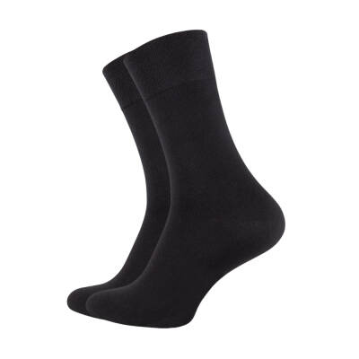 Meristanbul Bambu Çorap, 43-46, Dikişsiz Burun, Ultra Yumuşak, Siyah - Meristanbul