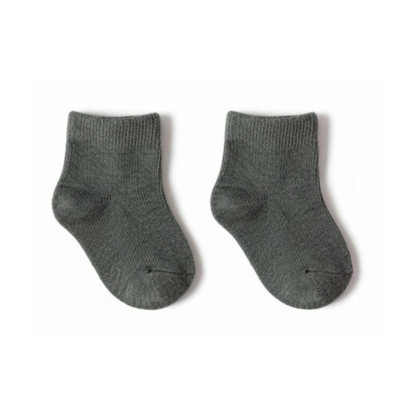 Meristanbul Bebek Çorap Seti, 0-3 ay, 3'lü, Kırmızı, Gri ve Beyaz - 3