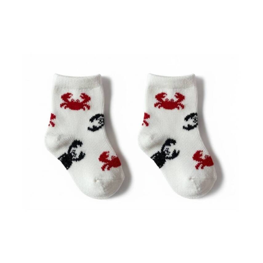 Meristanbul Bebek Çorap Seti, 0-3 ay, 3'lü, Yengeç, Yelken ve Gözlük - 5