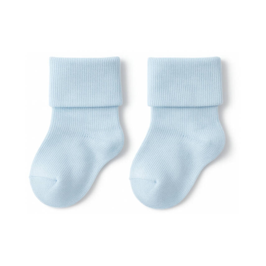 Meristanbul Bebek Çorap Seti, 0-3 ay, 3'lü, Yumuşak, Mavi - 2