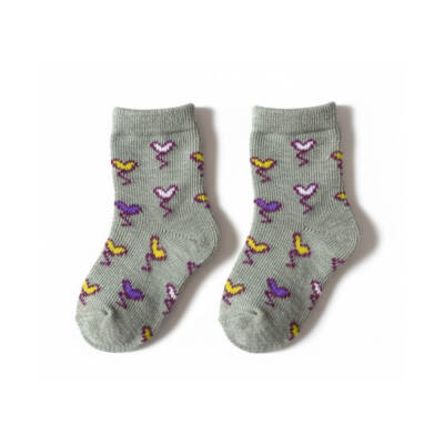 Meristanbul Bebek Çorap Seti, 3-6 ay, 3'lü, Kalp, Kelebek ve Çizgili - 4