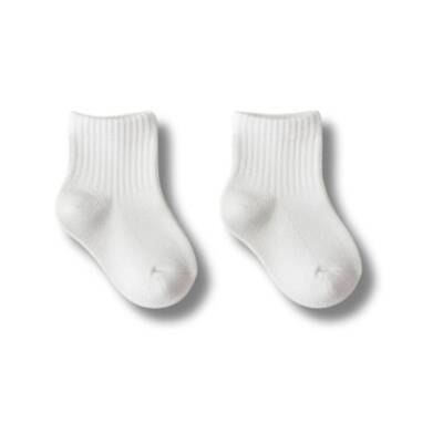 Meristanbul Bebek Çorap Seti, 3-6 ay, 3'lü, Kırmızı, Gri ve Beyaz - 4