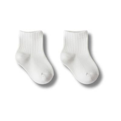 Meristanbul Bebek Çorap Seti, 3-6 ay, 3'lü, Kırmızı, Gri ve Beyaz - 4