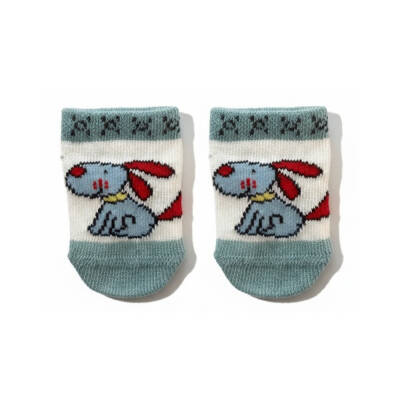 Meristanbul Bebek Çorap Seti, 3-6 ay, 3'lü, Traktör, Köpek ve Çizgili - 4