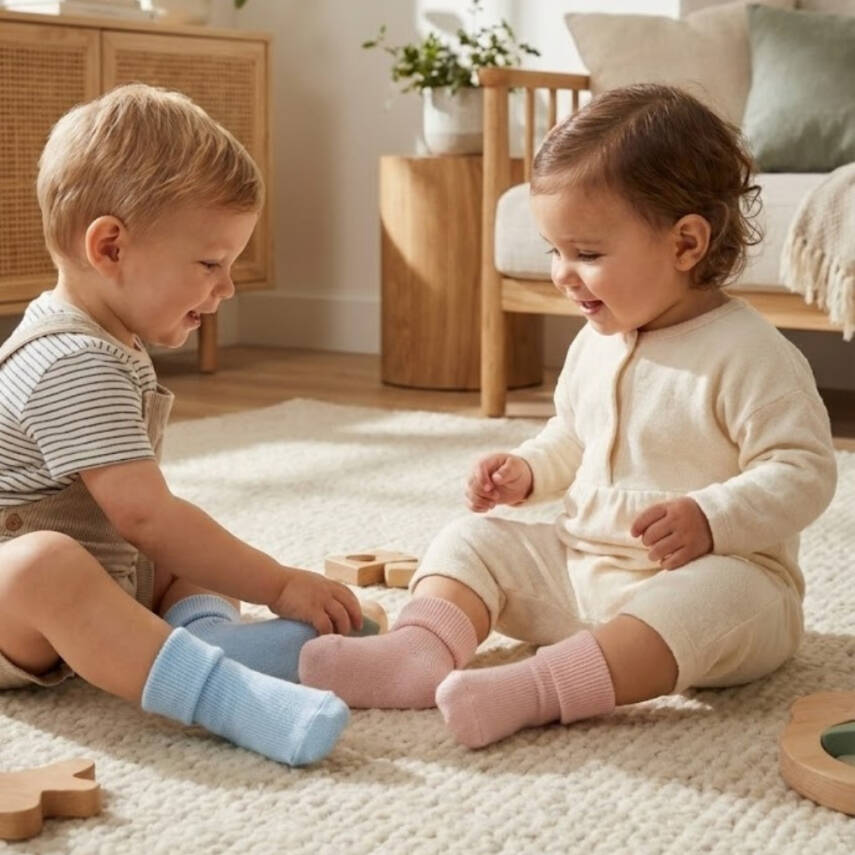 Meristanbul Bebek Çorap Seti, 3-6 ay, 3'lü, Yumuşak, Pembe - 5