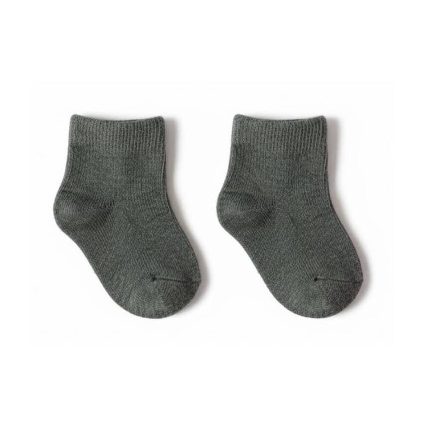 Meristanbul Bebek Çorap Seti, 9-12 ay, 3'lü, Kırmızı, Gri ve Beyaz - 3