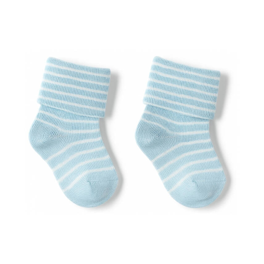 Meristanbul Bebek Çorap Seti, 9-12 ay, 3'lü, Yumuşak, Mavi - 3