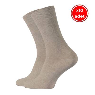 Meristanbul Business Çorap, 10 Adet, 39-42, Yumuşak, Pamuklu, S.kahve - Meristanbul