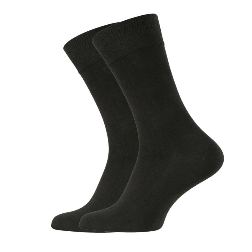 Meristanbul Business Çorap, 39-42, Yumuşak Pamuk Karışımlı, Siyah - 1