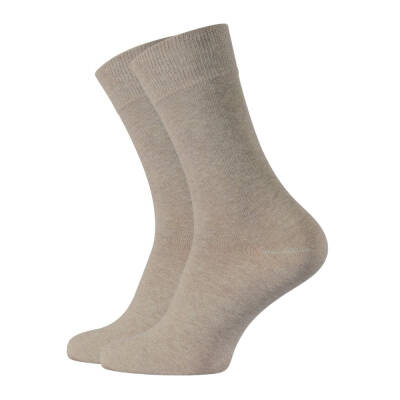 Meristanbul Business Çorap, 39-42, Yumuşak Pamuk Karışımlı, Sütlükahve - Meristanbul