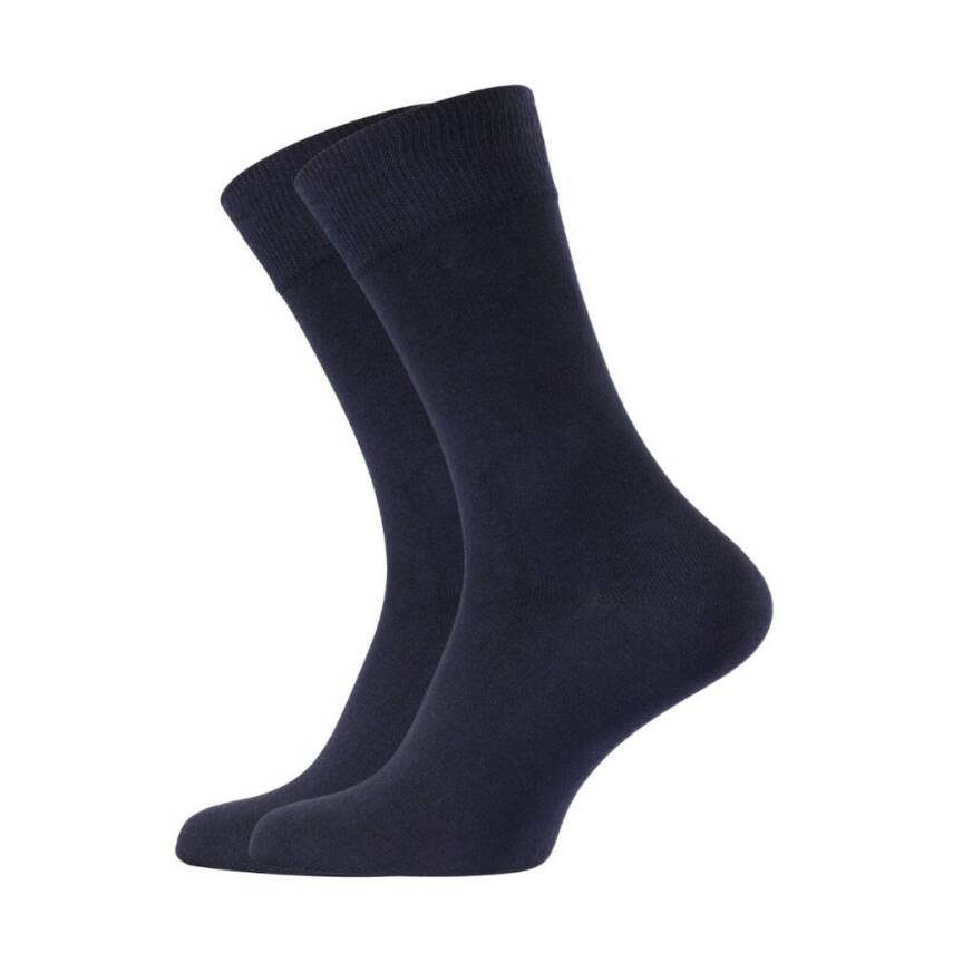 Meristanbul Business Çorap, 43-46, Yumuşak Pamuk Karışımlı, Lacivert - 1