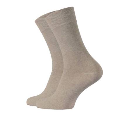 Meristanbul Business Çorap, 43-46, Yumuşak Pamuk Karışımlı, Sütlükahve - Meristanbul