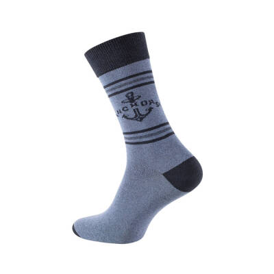 Meristanbul Pamuklu Çorap, 39-42, Denizci Desenli, 4'lü, Yumuşak - 3