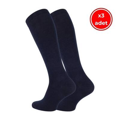Meristanbul Seyahat Çorabı, 3 Adet, 35-38, %65 Pamuklu Çorap, Lacivert - Meristanbul